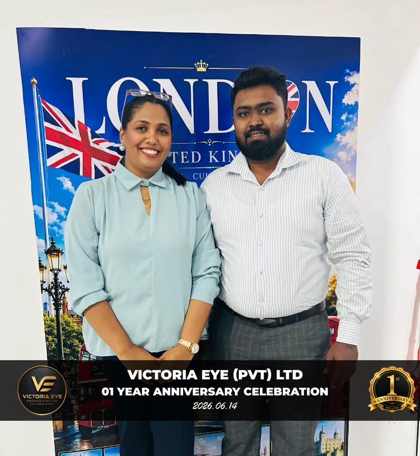 Victoria Eye staff at the first anniversary celebration