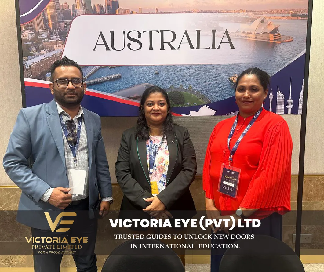 Victoria Eye team at the Australia booth, Infinite Connect Colombo