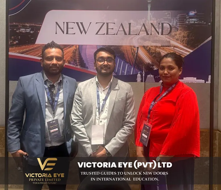 Victoria Eye team at the New Zealand booth, Infinite Connect Colombo